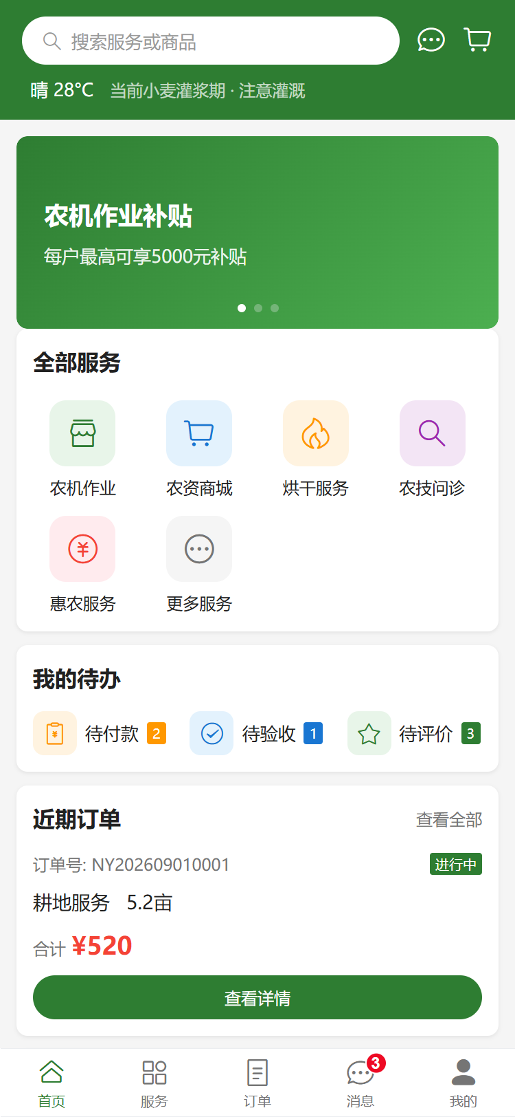 APP 首页